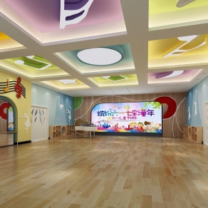 现代幼儿园3D模型下载